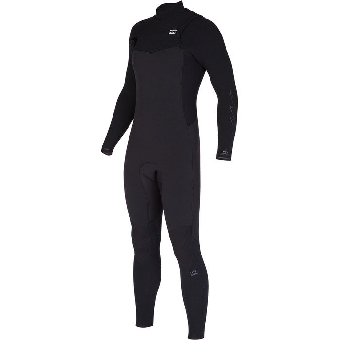 2023 Billabong Mens Furnace 4/3mm GBS Chest Zip Wetsuit ABYW100187 - Black